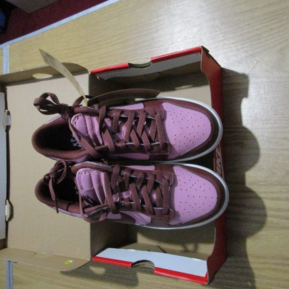 WOMENS NIKE DUNK LOW NEXT NATURE_WHITE/ELEMENTAL PINK DD1873-114-SIZE 9 - Picture 3 of 12